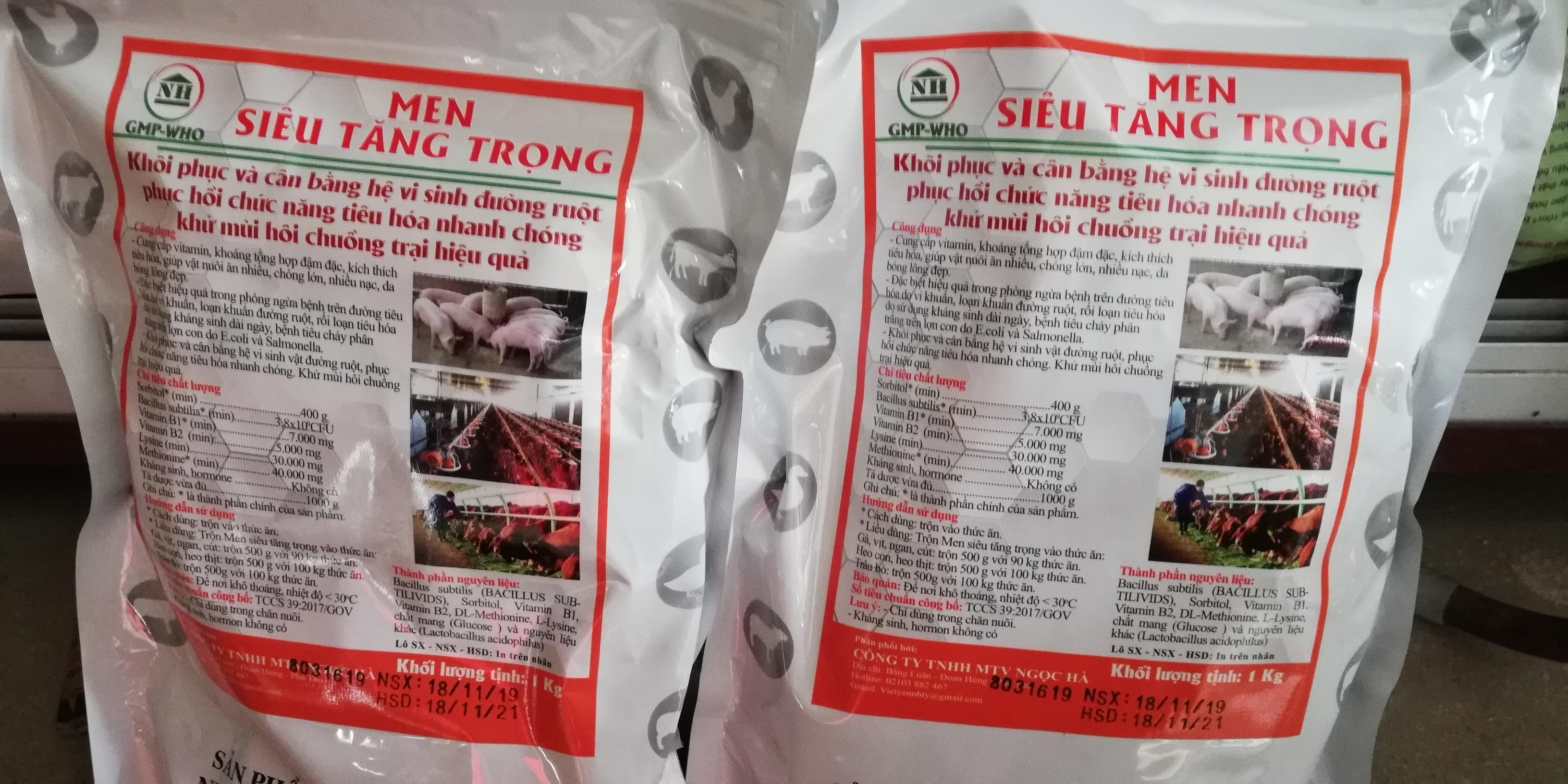 1 kg Men Siêu Tăng Trọng Khôi phục và cân bằng hệ vi sinh đường ruột phục hồi chức nămg tiêu hóa nhanh chóng khử mùi hôi chuồng trại hiệu quả