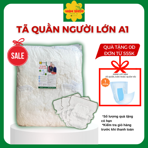 Combo 50 miếng Tã quần người lớn A1 size M/L/XL siêu thấm hút, tiết kiệm, chống tràn