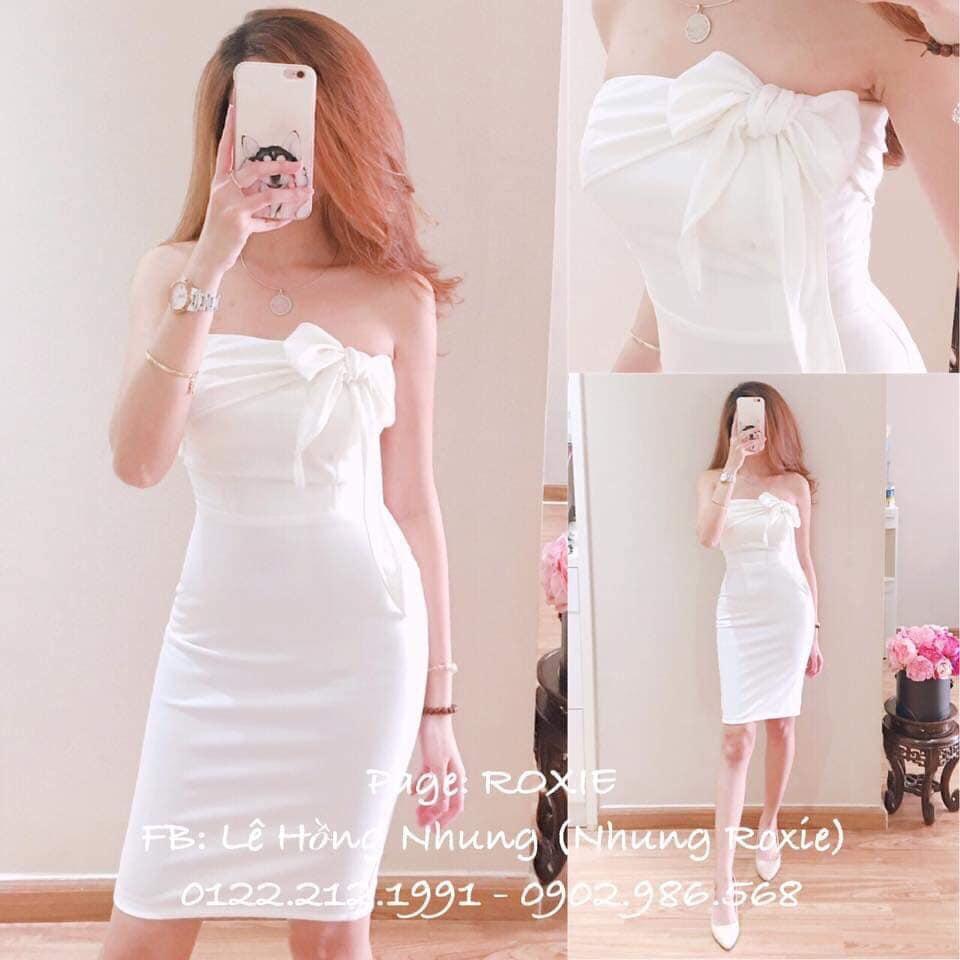 Đầm cúp ngực kết nơ hmkn1