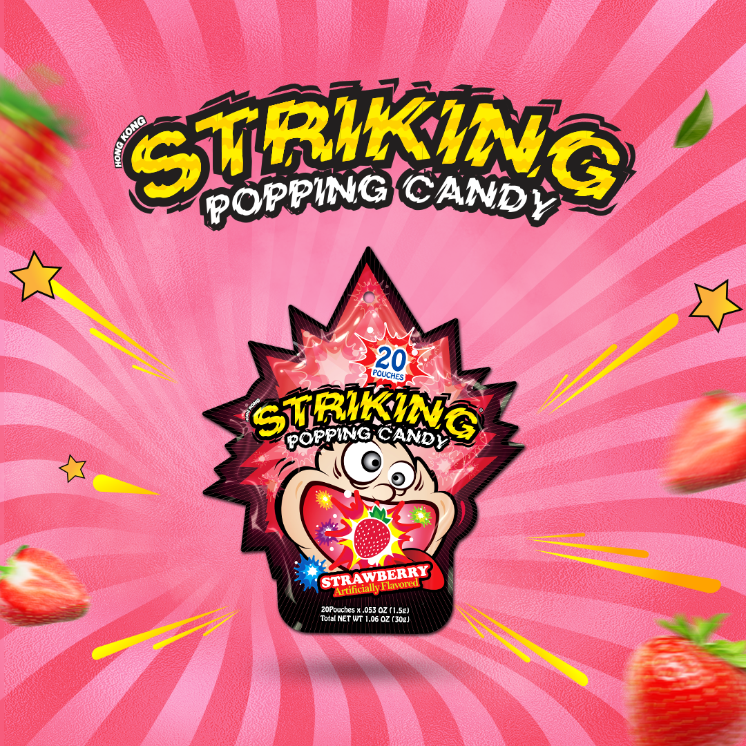 Striking Popping Candy Strawberry
