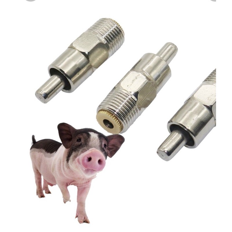 Vòi heo uống nước vỉ 5 cái - combo vú lợn uống nước trang trại