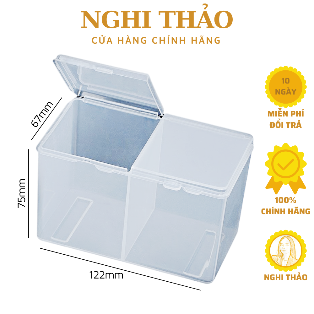 Hộp đựng giấy lau gel 2 ngăn