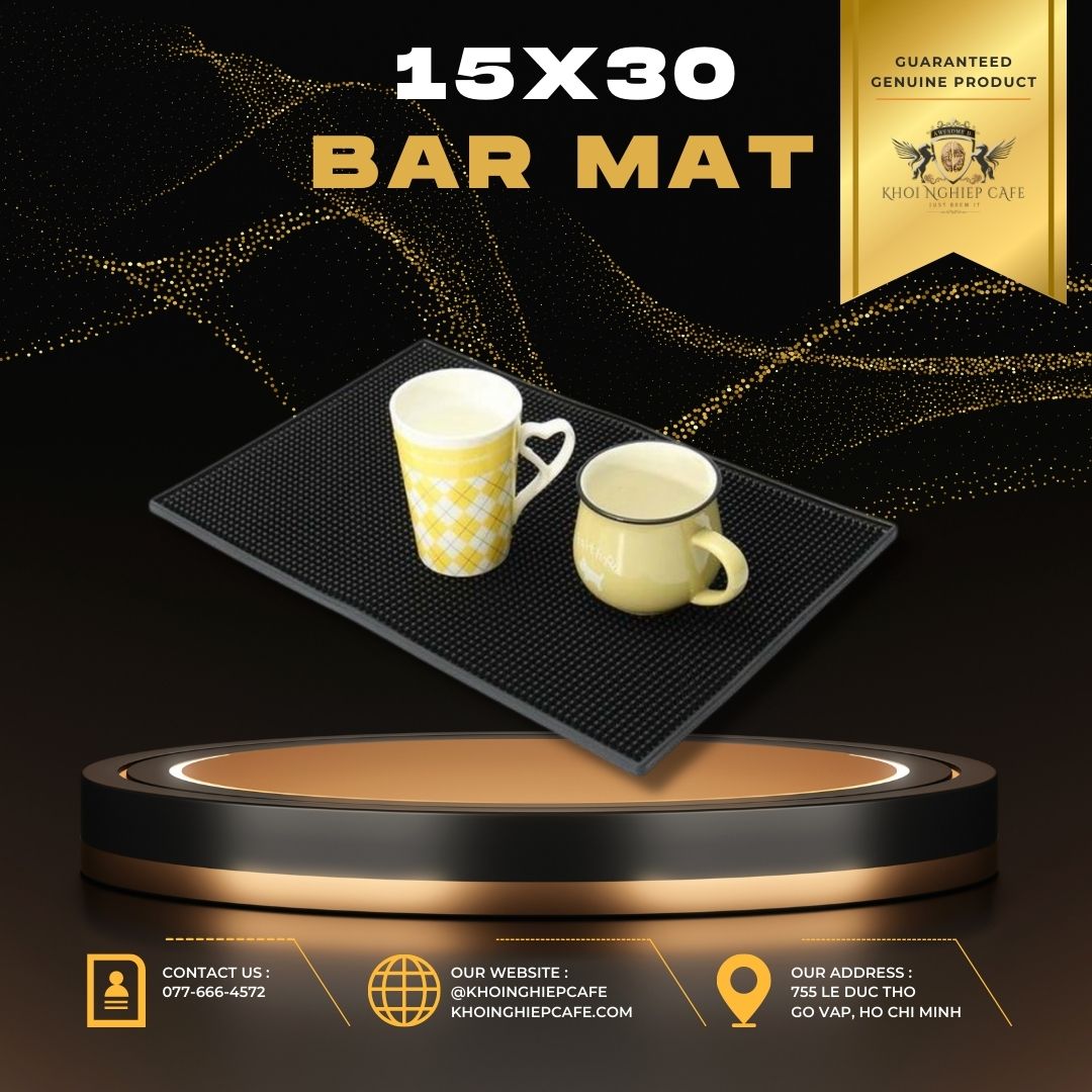 Bar mat Thảm cao su quầy pha chế Rubber Bar Mat 15cmx30cm Thảm lót quầy bar
