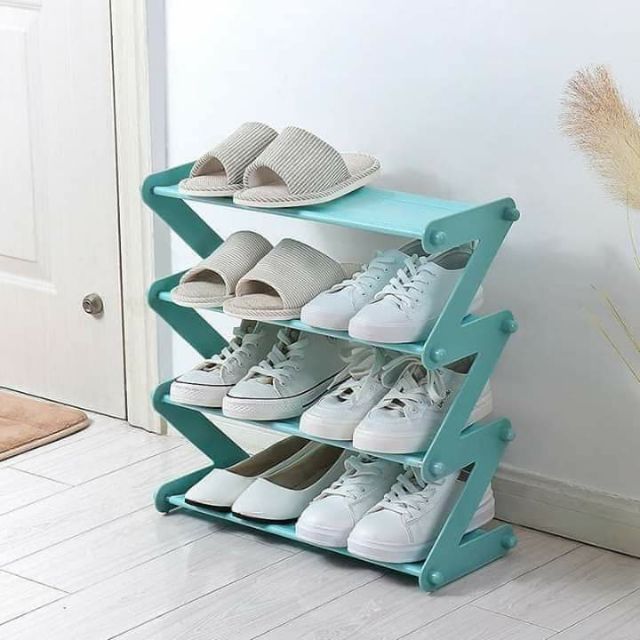 Kệ để giày dép 4 tầng hình chữ Z ( kê sách vở, kệ giày dép đa năng) thiết bị tiện lợi cho gia đình bạn