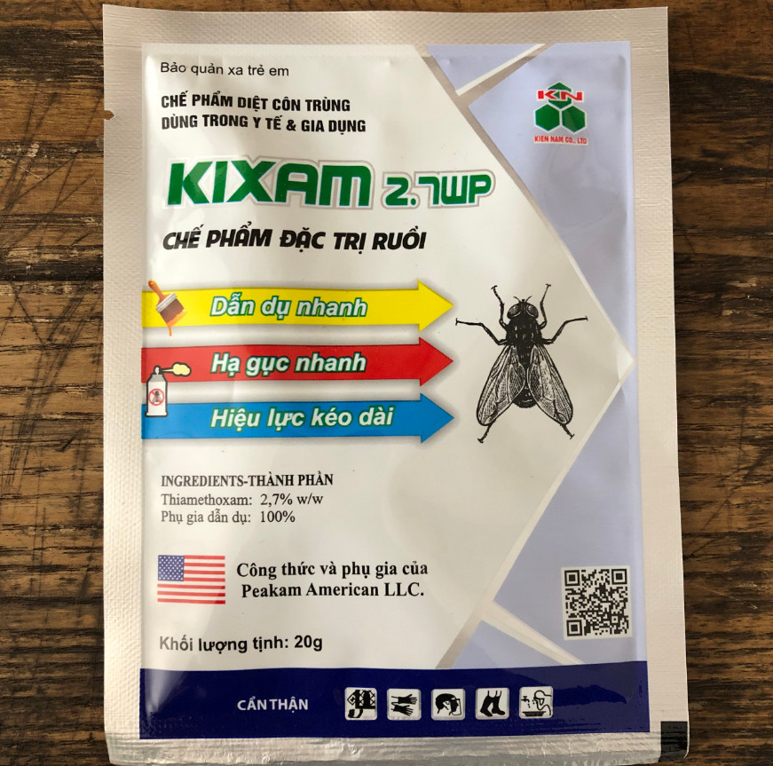 Thuốc diệt ruồi kixam 2.7wp gói 20g