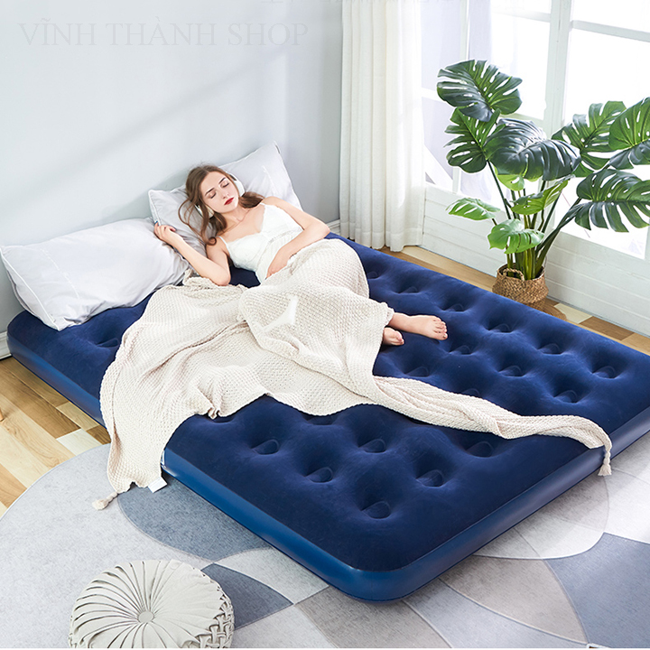 Đệm Hơi Nệm Hơi Cao Cấp Bestway 1,5 x 2m - Nệm Hơi Đệm Hơi Cao Cấp Đệm Hơi Nhập Khẩu Bestway - Tặng 1 Bơm điện