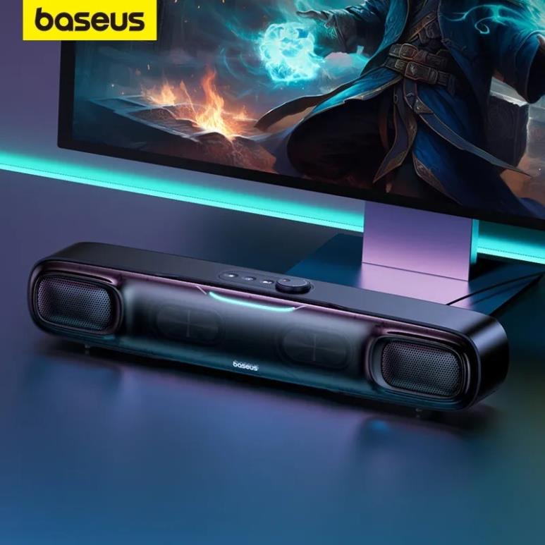 Loa bluetooth để bàn baseus aequr ds10 mini soundbar ba chế độ âm thanh 3d soundscape siêu trầm