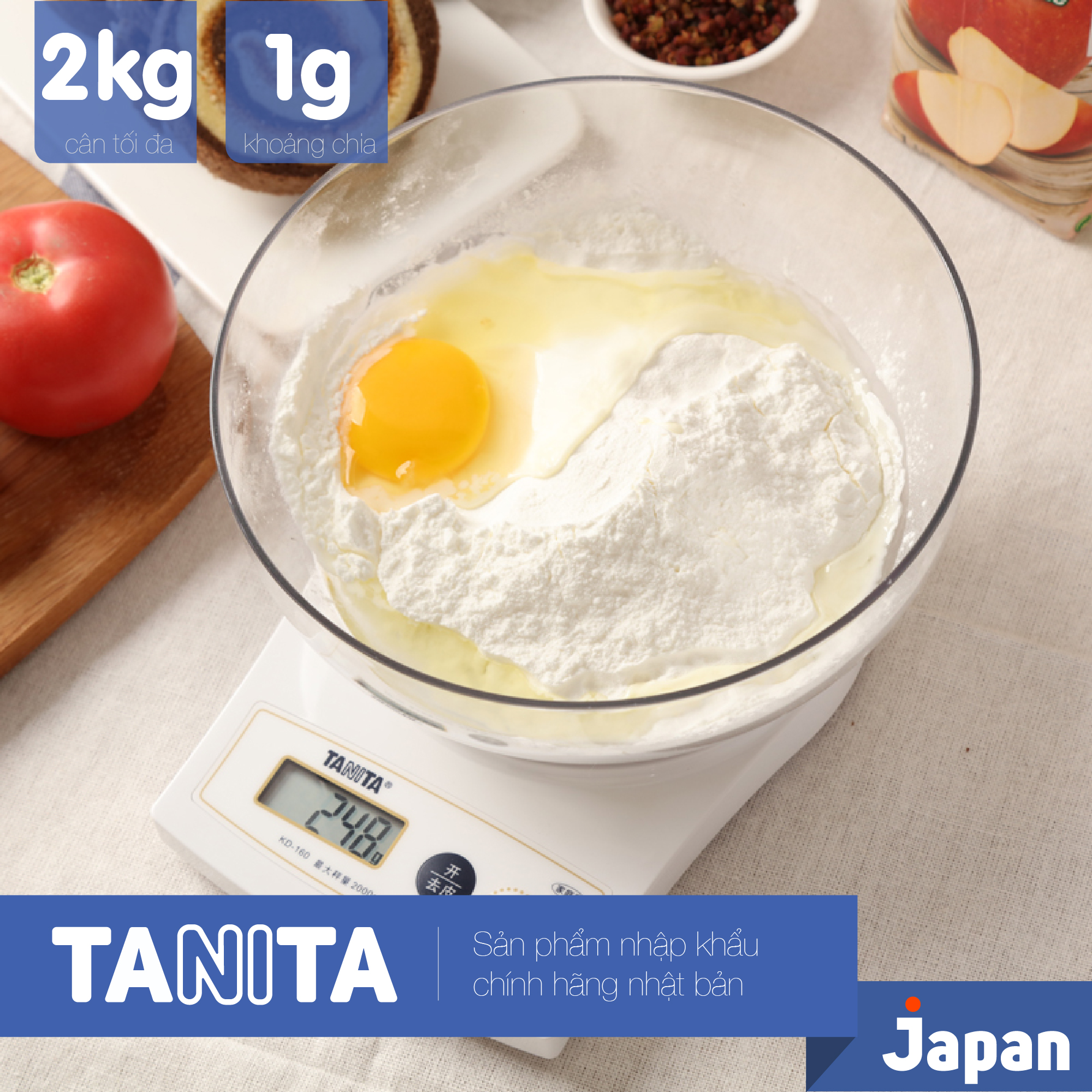 Cân nhà bếp chính hãng nhật bản Tanita KD160 ,Cân thực phẩm,Cân dùng làm bánh,Cân 1kg,Cân 2kg,Cân điện tử nhà bếp,Cân tiểu li điện tử,Cân nhà bếp mini,Cân thực phẩm mini,Cân tanita,Cân bếp tiểu li,Cân bếp