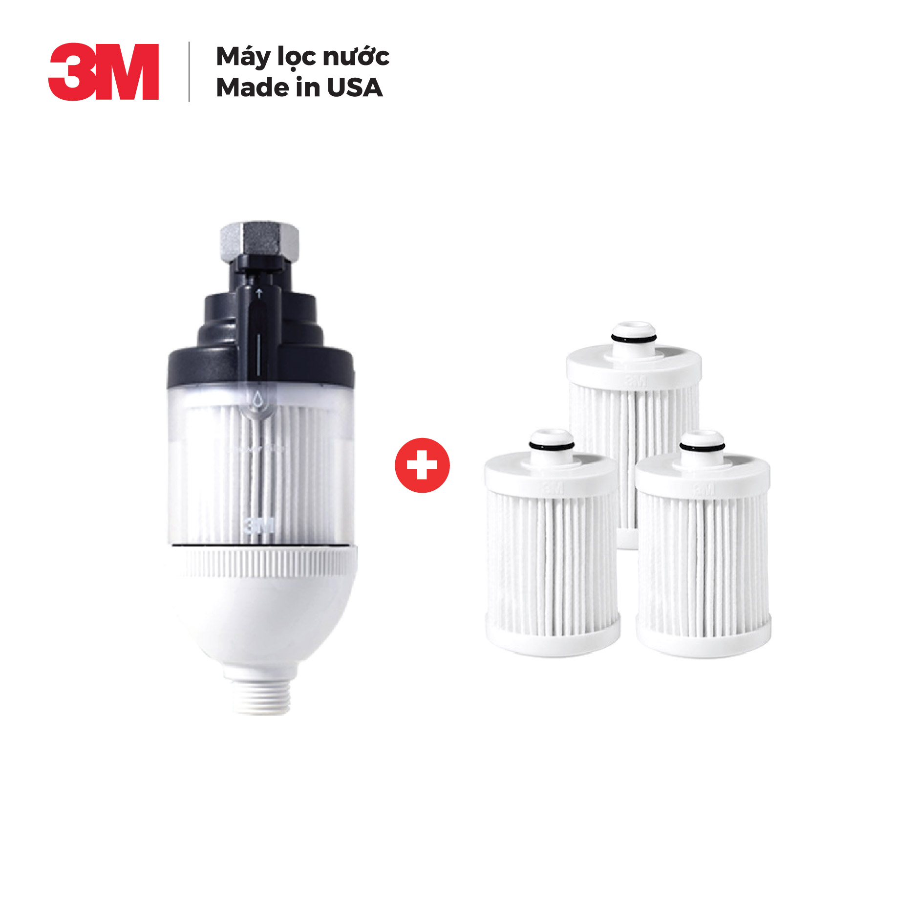 Thiết bị lọc nước cho nhà tắm 3m hsf-is kèm 3 lõi thay