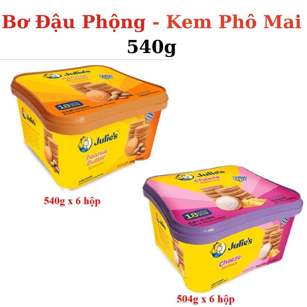 Bánh quy nhân bơ đậu phộng julie’s