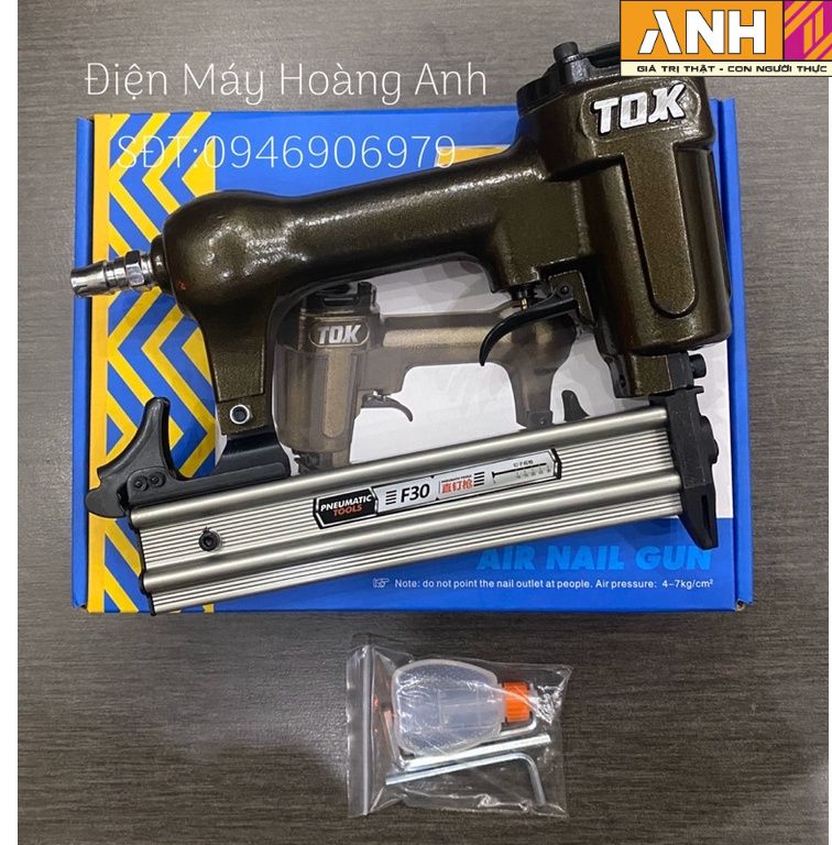 Súng bắn đinh gỗ F30 TOK dùng hơi-Hàng chính hãng