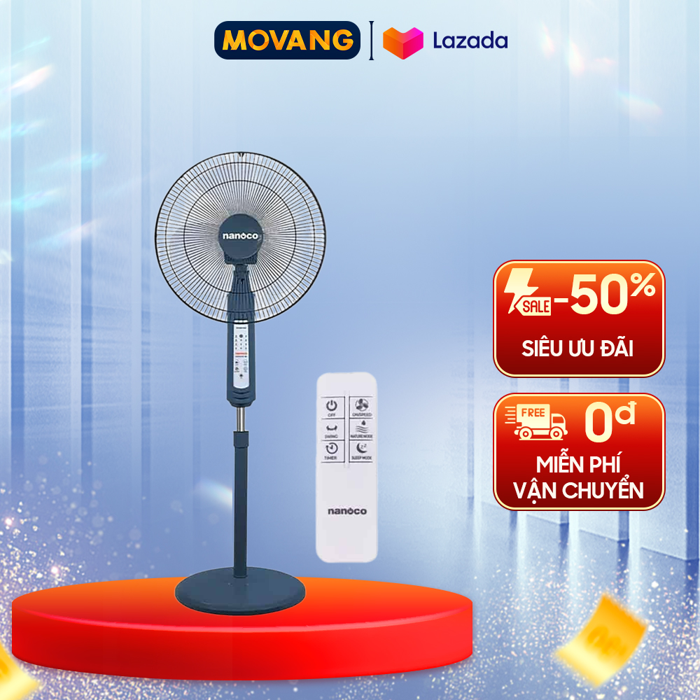- quạt đứng có remote nanoco nsf1602g-rcb