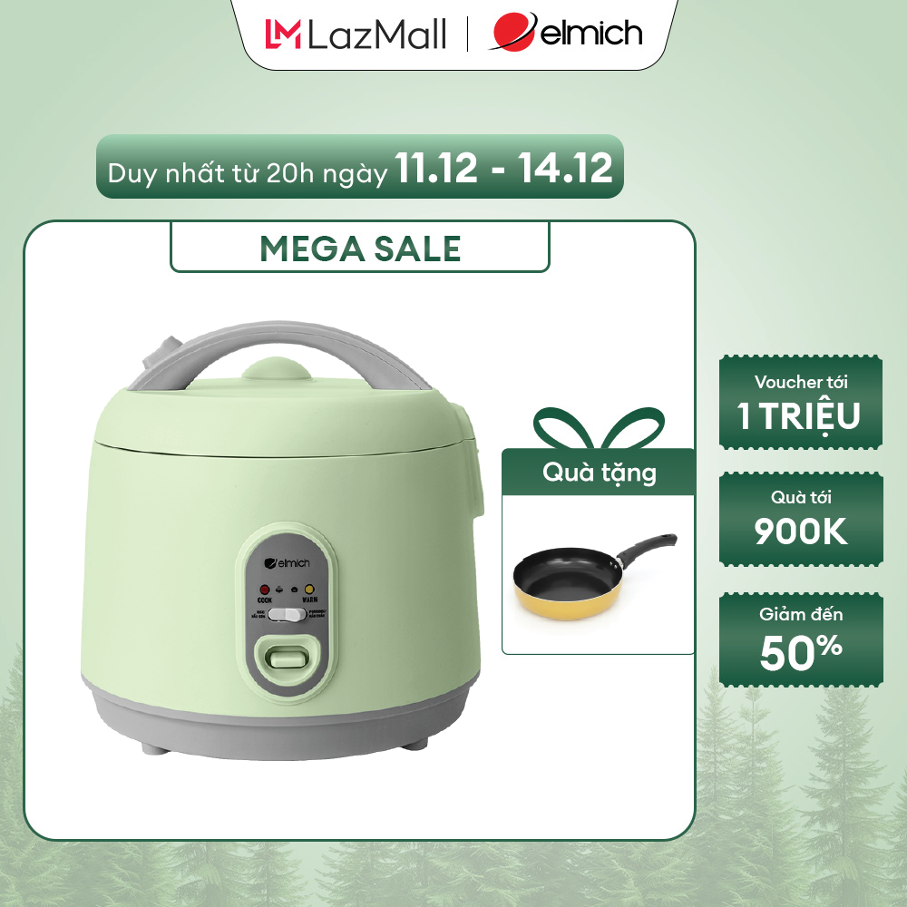   Sale năm mới- 01-03.0 Nồi cơm điện Elmich 1.8L RCE9250 