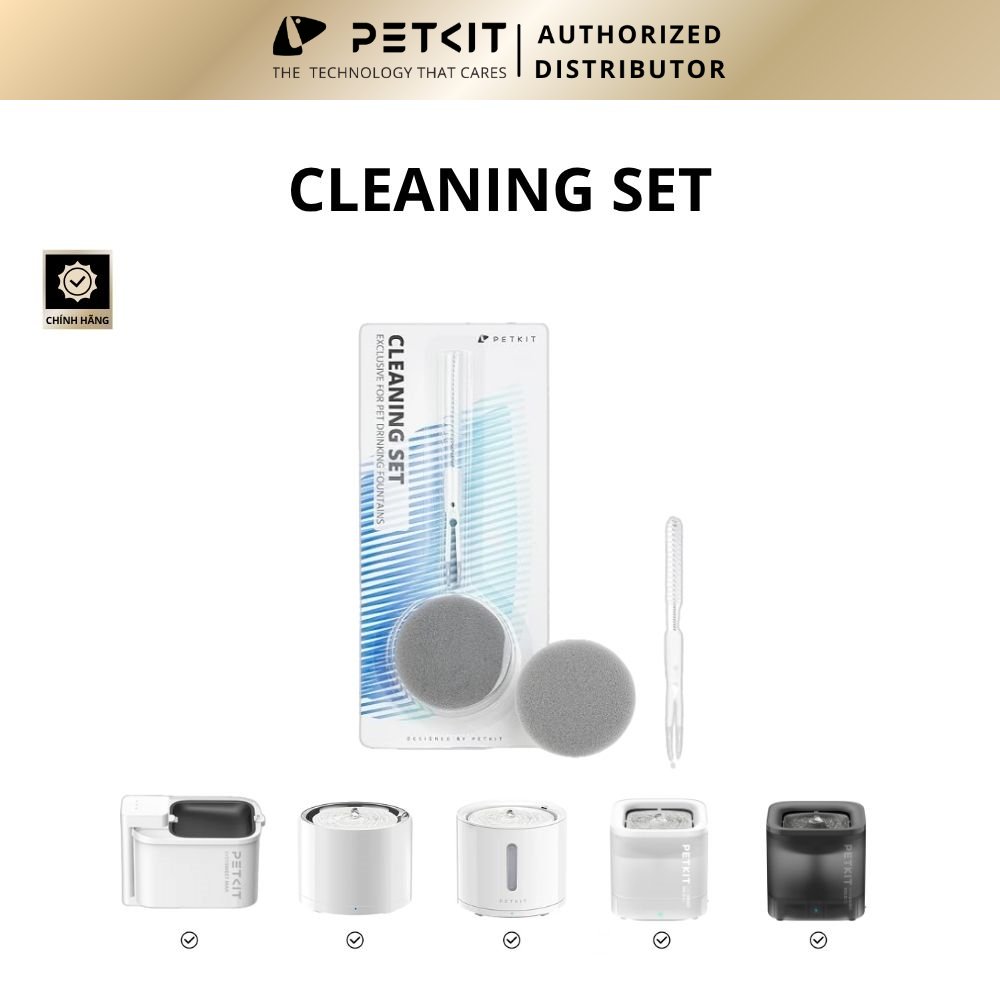[Chính Hãng] Bộ dụng cụ vệ sinh máy lọc nước PETKIT Cleaning Kit 2in1 đa năng