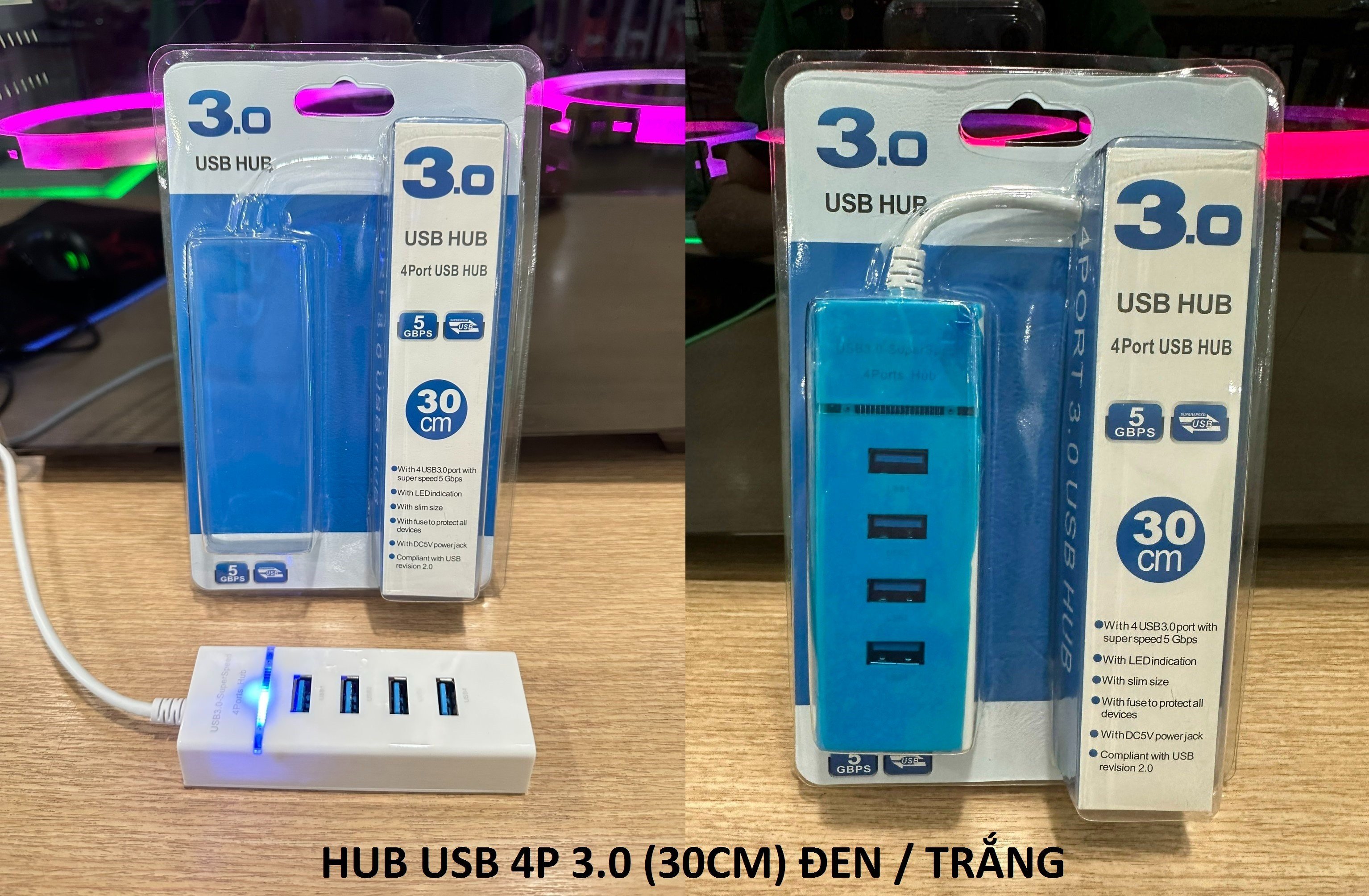 Bộ chia 4 cổng usb 3.0 orico tích hợp cổng otg cho điện thoại/ hub chia 4 cổng loại thường - vpmax