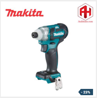 Thân máy khoan vặn vít dùng pin Makita 12V TD111DZ động cơ không chổi than mạnh mẽ ít sinh nhiệt nhỏ gọn cho tuổi thọ của thiết bị dài hơn