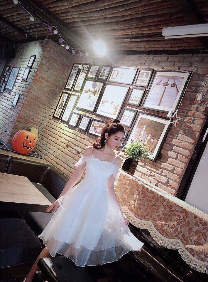Đầm dự tiệc bông eo siêu xinh