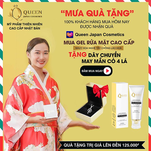 Gel Rửa Mặt Dịu Nhẹ Từ Thiên Nhiên - Queen Japan Cosmetics - 100ML
