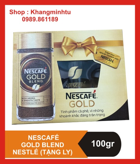 Nescafé Gold Blend 100gram Cà Phê Arabica nguyên chất hoà tan  - Nestlé