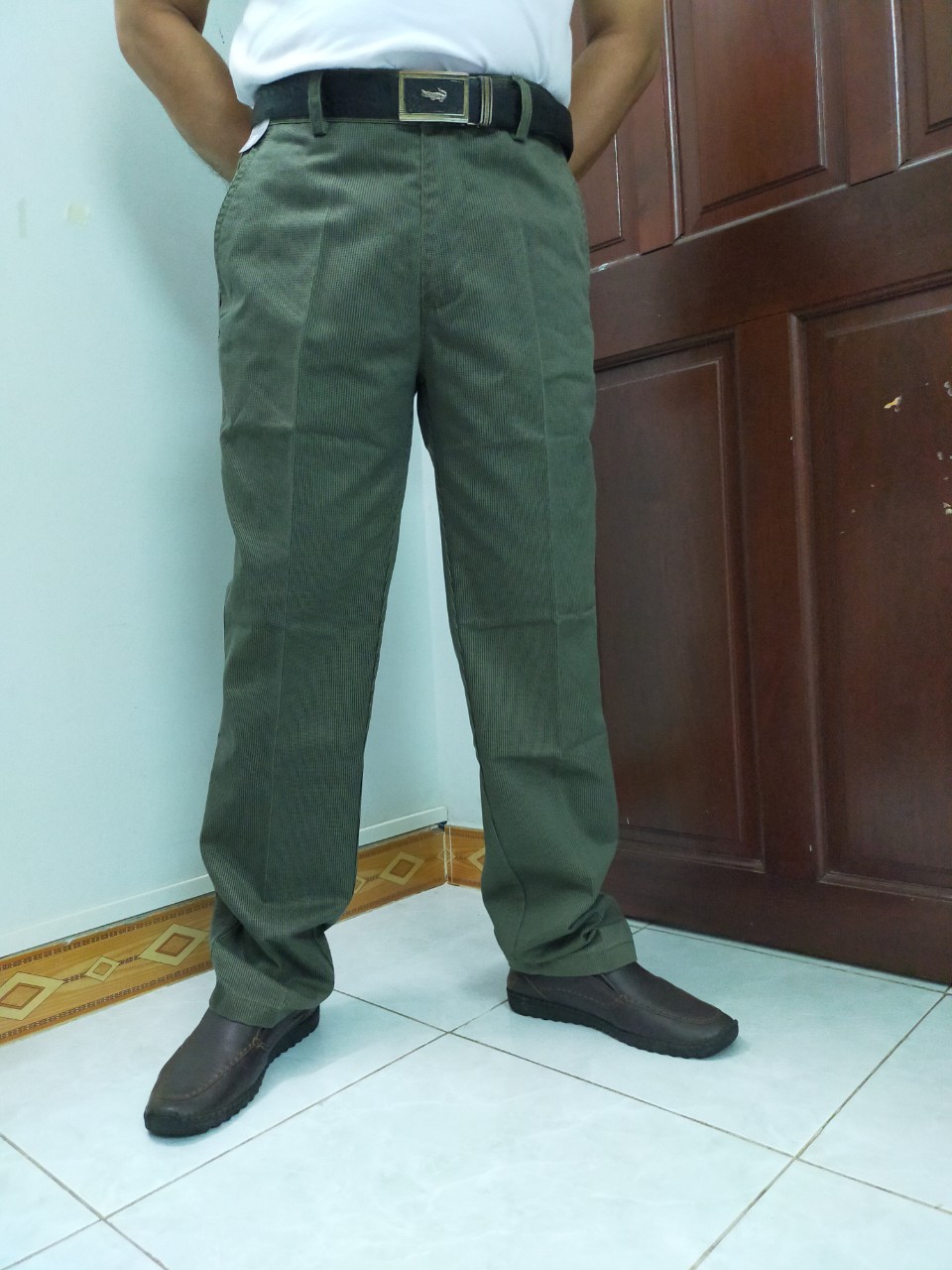 [HCM]Quần kaki trung niên caro MK032