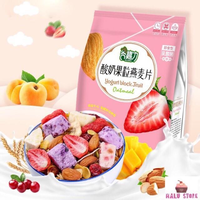 NGŨ CỐC ĂN KIÊNG SỮA CHUA MIX HẠT HOA QUẢ