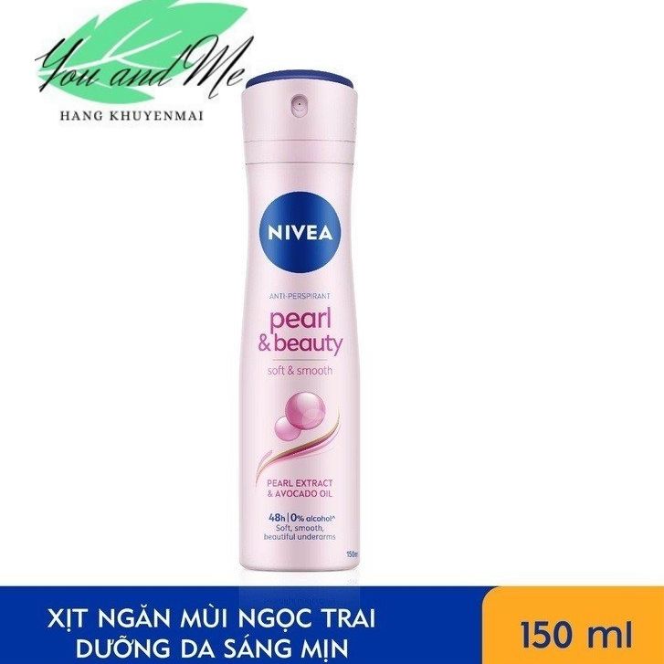 Xịt ngăn mùi Nivea ngọc trai đẹp quyến rũ 150ml