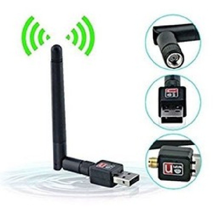 USB wifi có anten bắt sóng tốt thu wifi cho máy tính bàn, laptop