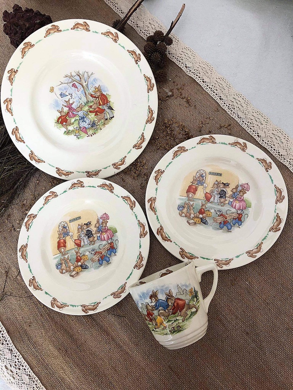 Bộ thỏ Bunnykins ( Hàng Limited của Anh )