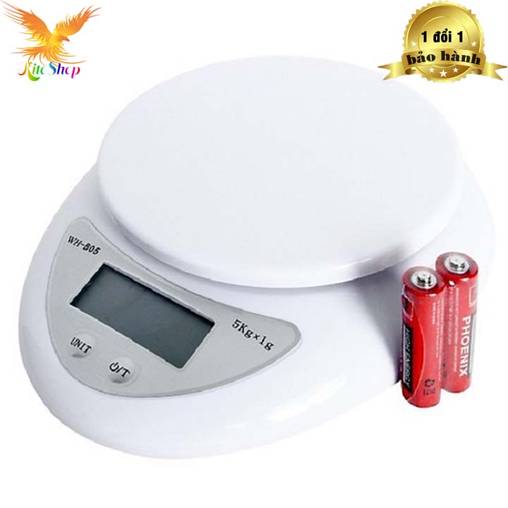 Cân điện tử để bàn kitchen scale max 5kg - cân tiểu ly điện tử, cân điện tử nhà bếp, cân nhà bếp, cân 5kg