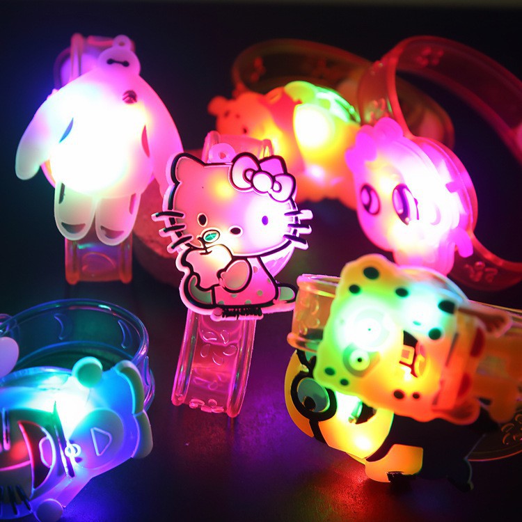 [HCM]Vòng Đeo Tay Đèn Led Phát Sáng Hình Thú Ngộ Nghĩnh - Vòng tay cho bé - Đồng hồ cho bé