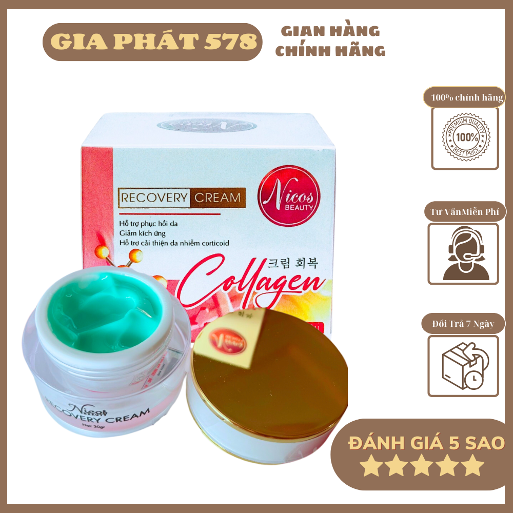 Kem Phục Hồi Nicos Cho Da Chuyên Sâu sau Peel