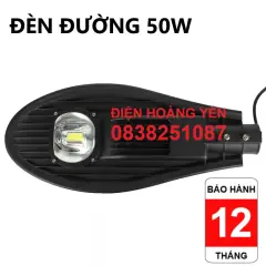 Đèn đường LED 50W kiểu chiếc Lá - ánh sấng trắng - Đèn đường led 50W 1 mắt led, chip Briglux USA