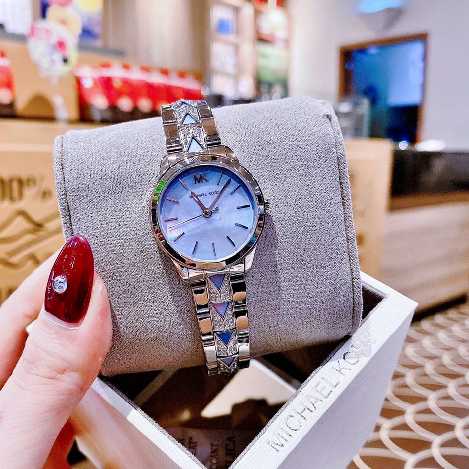 Đồng hồ nữ dây kim loại Michael kors MK6857 Mk6672 size 28mm fullbox , chống nước , vỏ thép không gỉ , đồng hồ nữ cao cấp