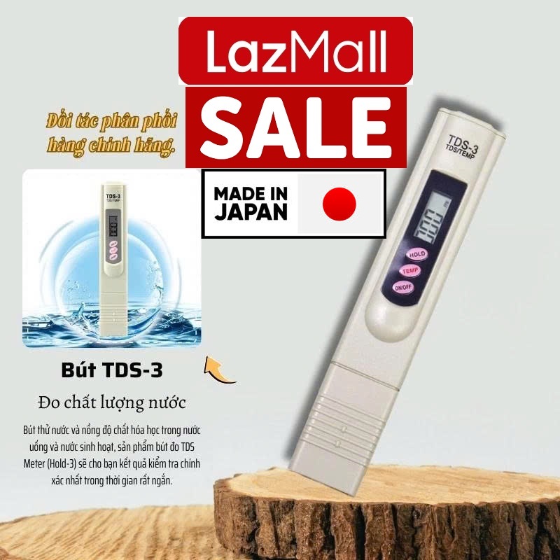 LazMall SĂN DEAL 0 ĐỒNG Bút Đo TDS Nhật Bản – Kiểm Tra Chất Lượng Nước Sinh Hoạt, Nước Uống - Bút Đo