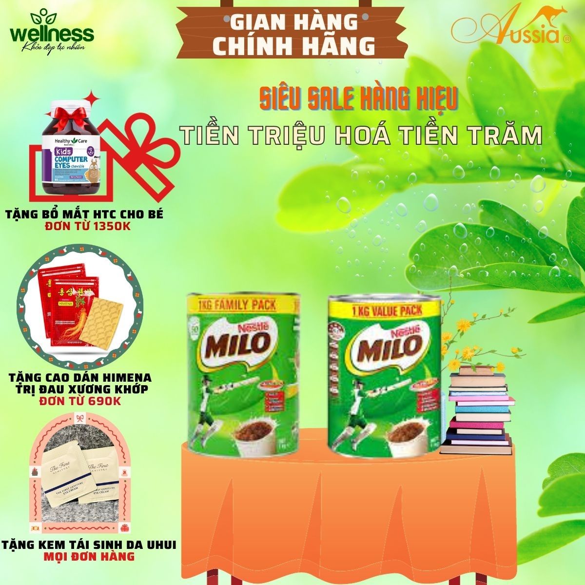 Sữa bột milo của úc 1kg/hộp - sữa bột