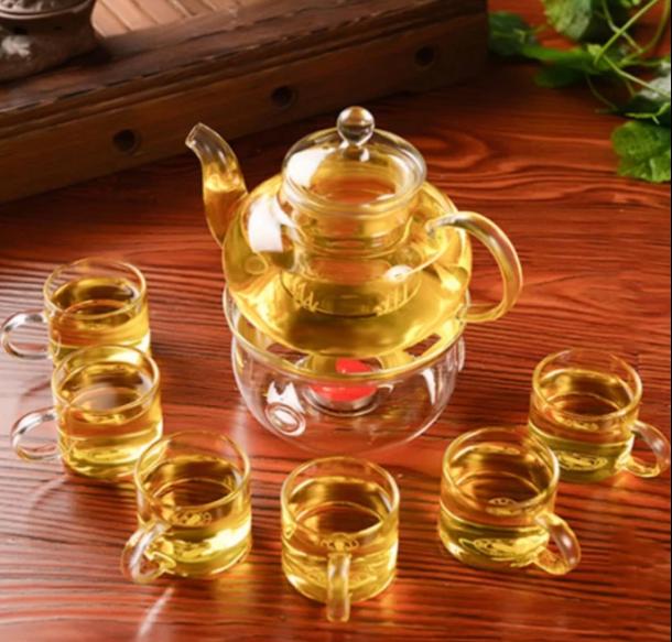 Bộ ấm trà thủy tinh chịu nhiệt cao cấp Zeno - SET42