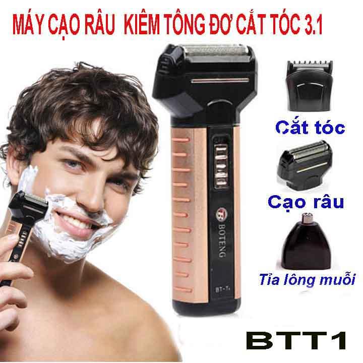 Máy cạo râu kiêm tông đơ cắt tóc, tỉa lông mũi BTT1