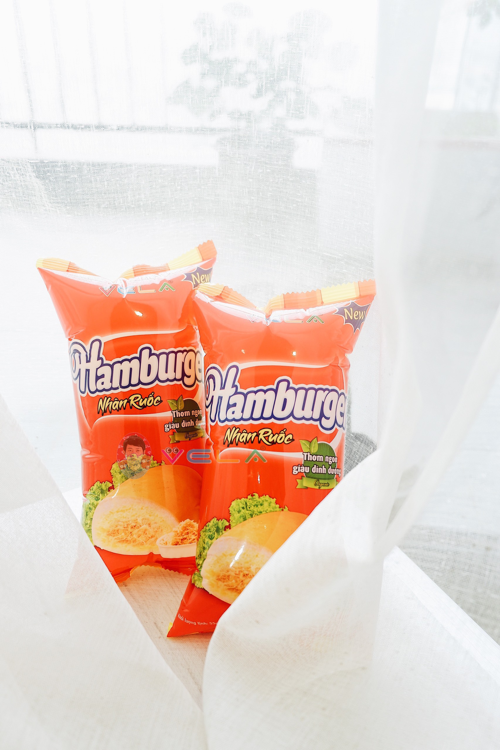 Combo 30 bánh mì hamburger ruốc bông