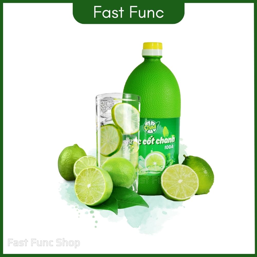 Nước Cốt Chanh Tươi 100 Làm Gia Vị Và Pha Chế-Chai 1L