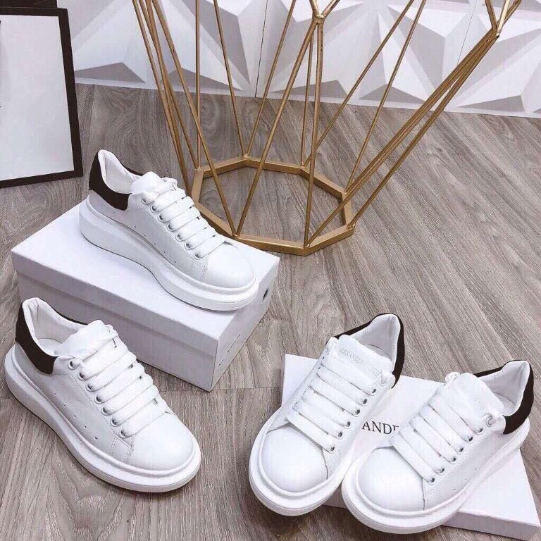 Giầy thể thao nam Mc qq gót đen [ dây bản to + gót nhung ]