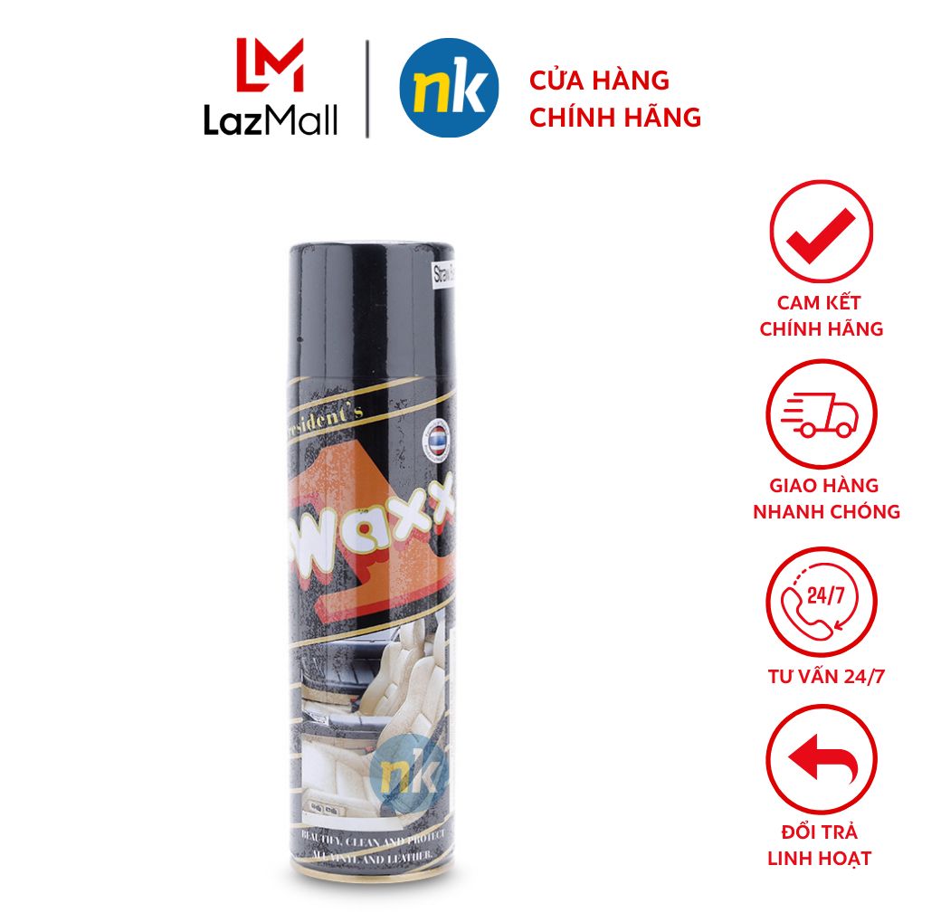 Chai xịt bóng da cho ô tô Wax 1 450g