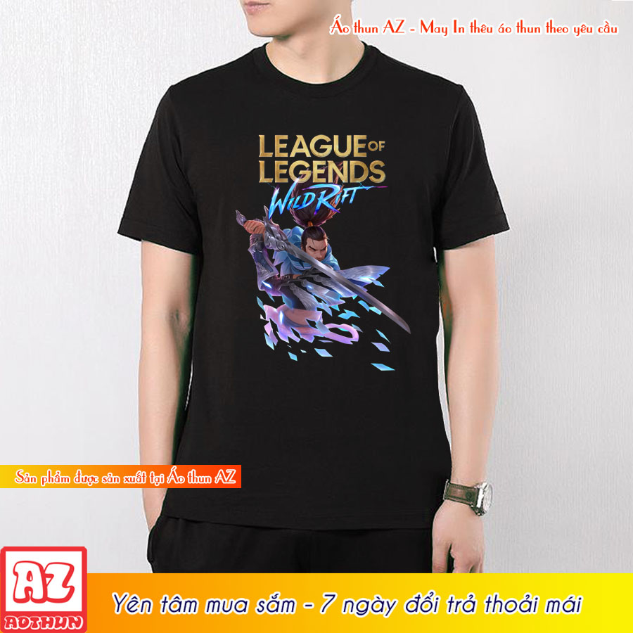 Áo thun game Liên Minh Tốc Chiến in hình Yasuo LMHT M2859