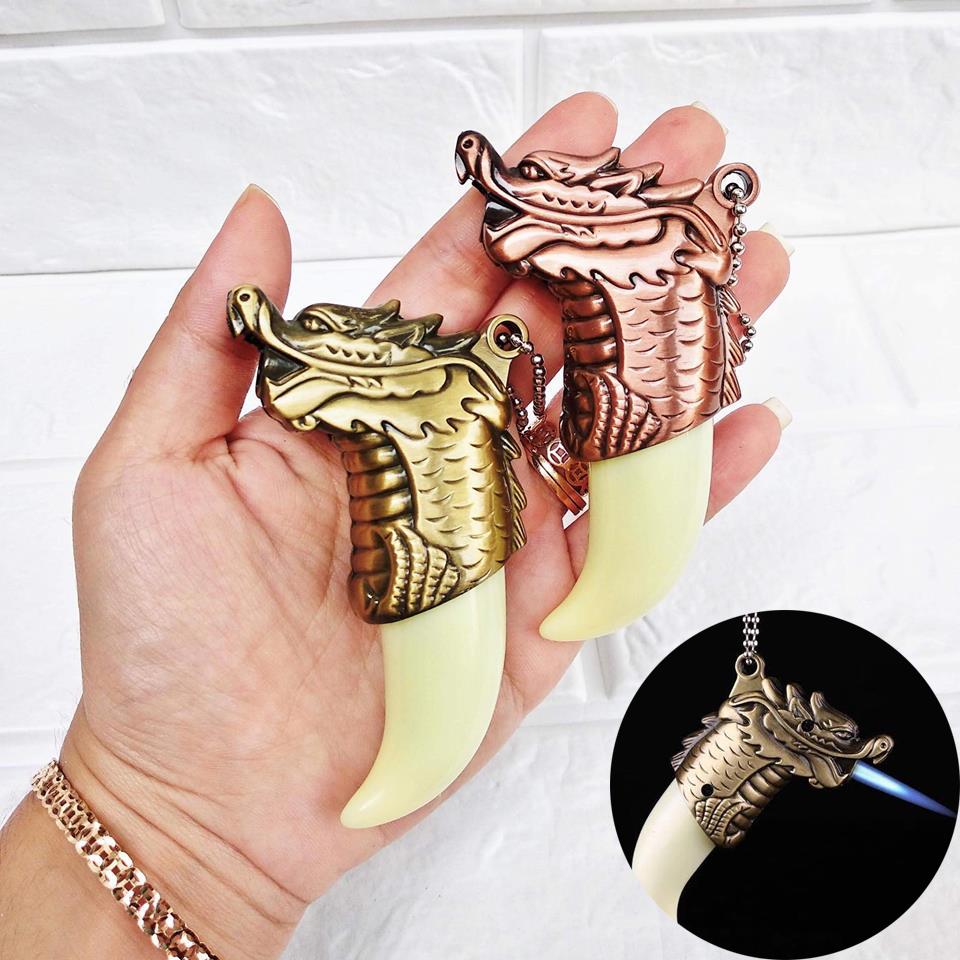 Bật lửa móc khóa hình chiếc nanh đầu rồng độc đáo