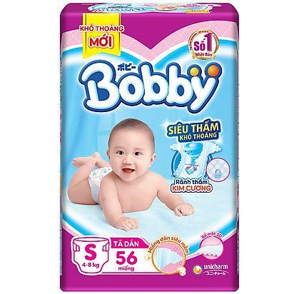 Tã dán bobby siêu thấm khô thoáng cao cấp