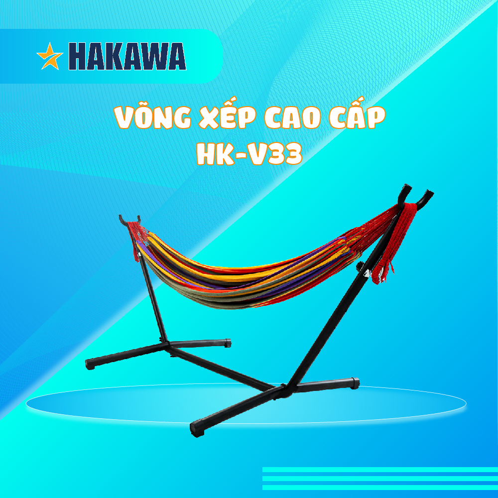 Võng ngũ sắc thư giãn cao cấp hakawa hk-v33 - hàng chính hãng - bảo hành 2 năm