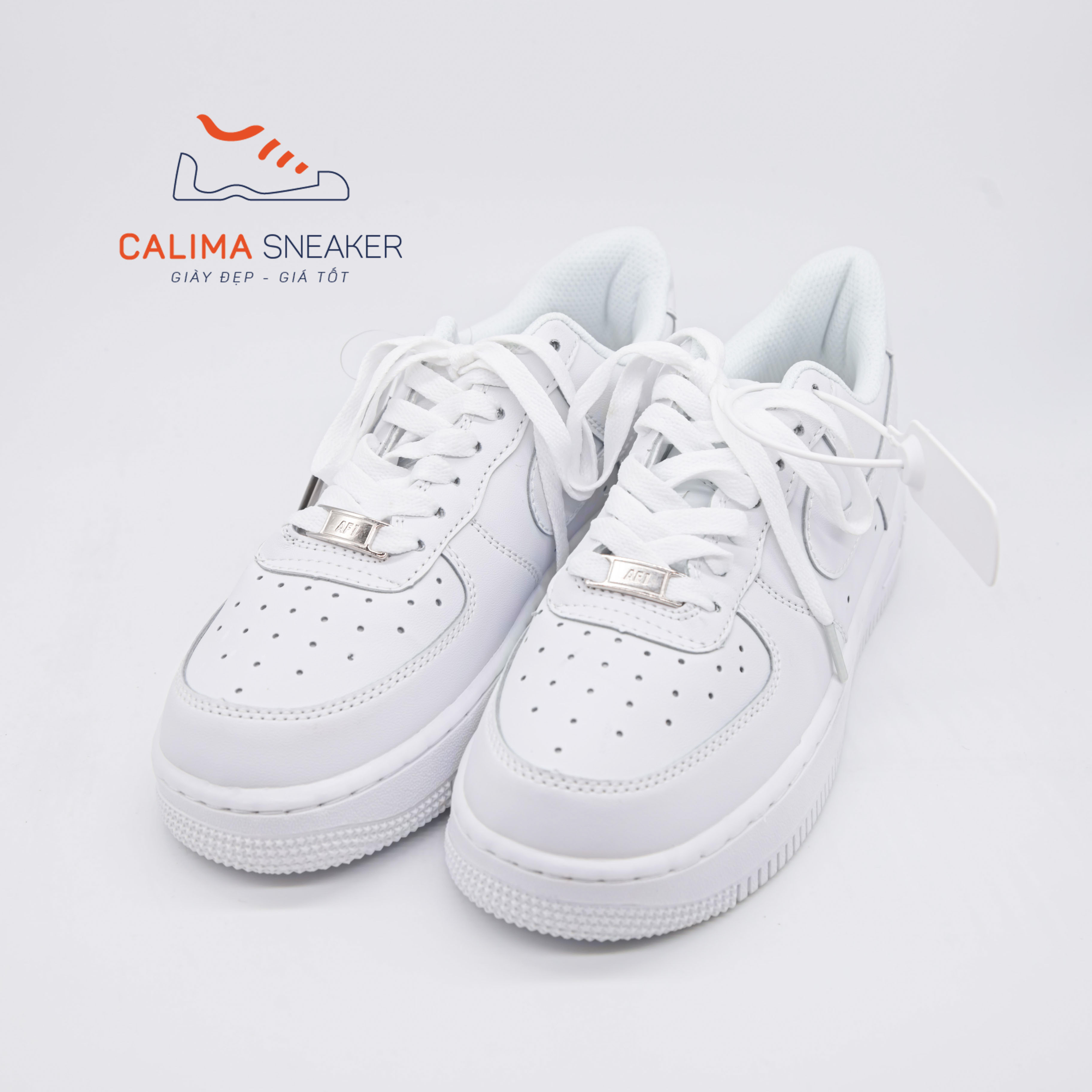 Giày sneaker nam nữ Air Force 1, giày thể thao af1 màu trắng 36-43/Calima Sneaker
