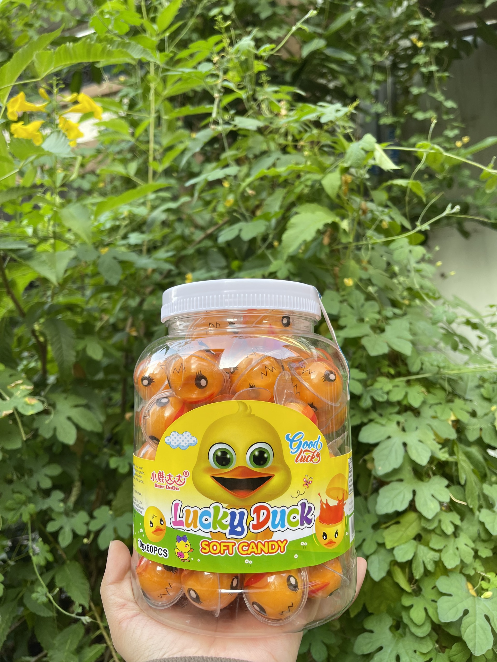 Kẹo dẻo có nhân siro hình con vịt