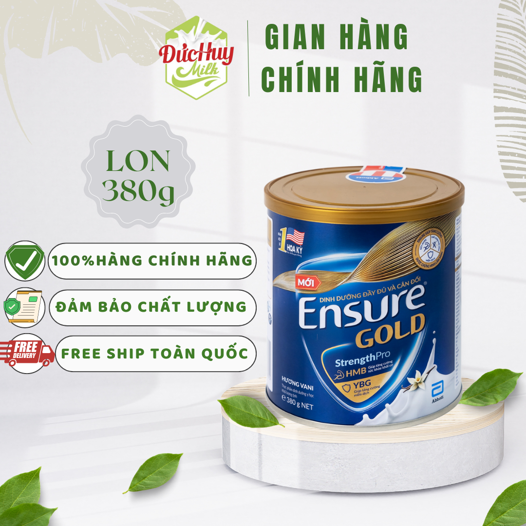 Sữa bột Ensure Gold Hương Vani 380g