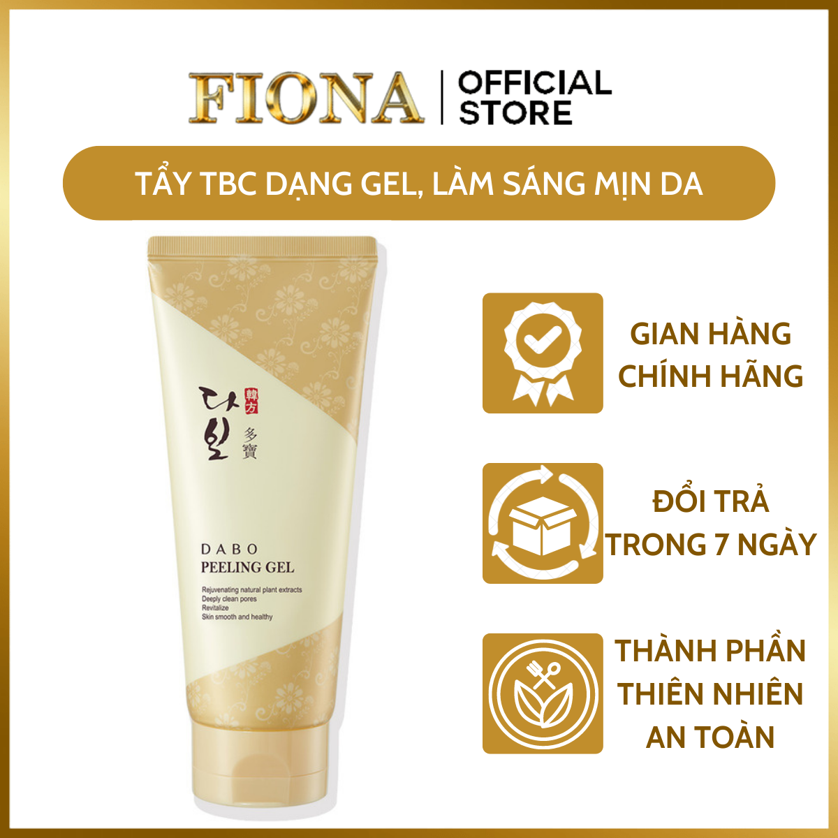 Gel Tẩy Tế Bào Chết Da Mặt Dabo Cao Cấp Hàn Quốc (180ml) Loại Bỏ Tế Bào Da Chết, Làm Sạch Sâu Lỗ Chân Lông Và Giúp Ngăn Ngừa Mụn
