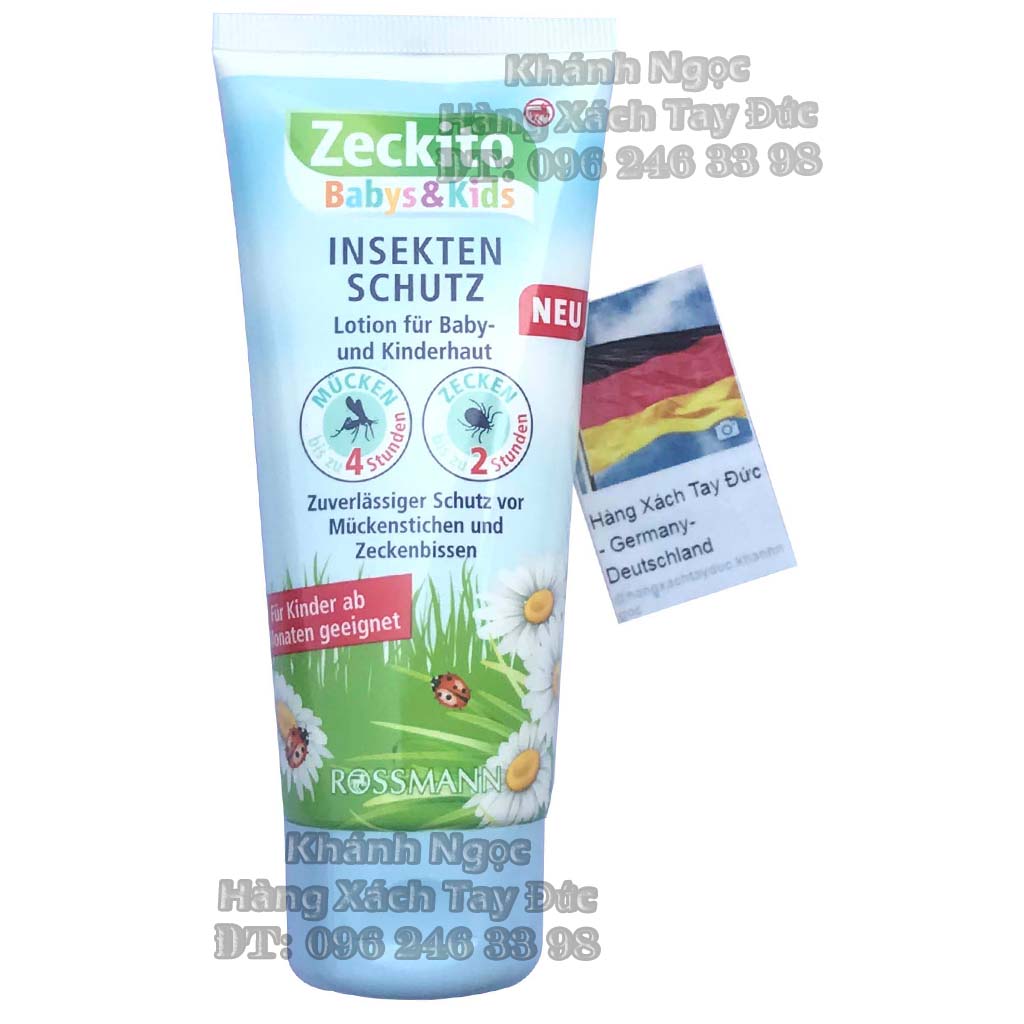 Date 08/2024 - Lotion kem bôi Zeckito baby kinds muỗi đốt, côn trùng cắn - Hàng Đức 100%
